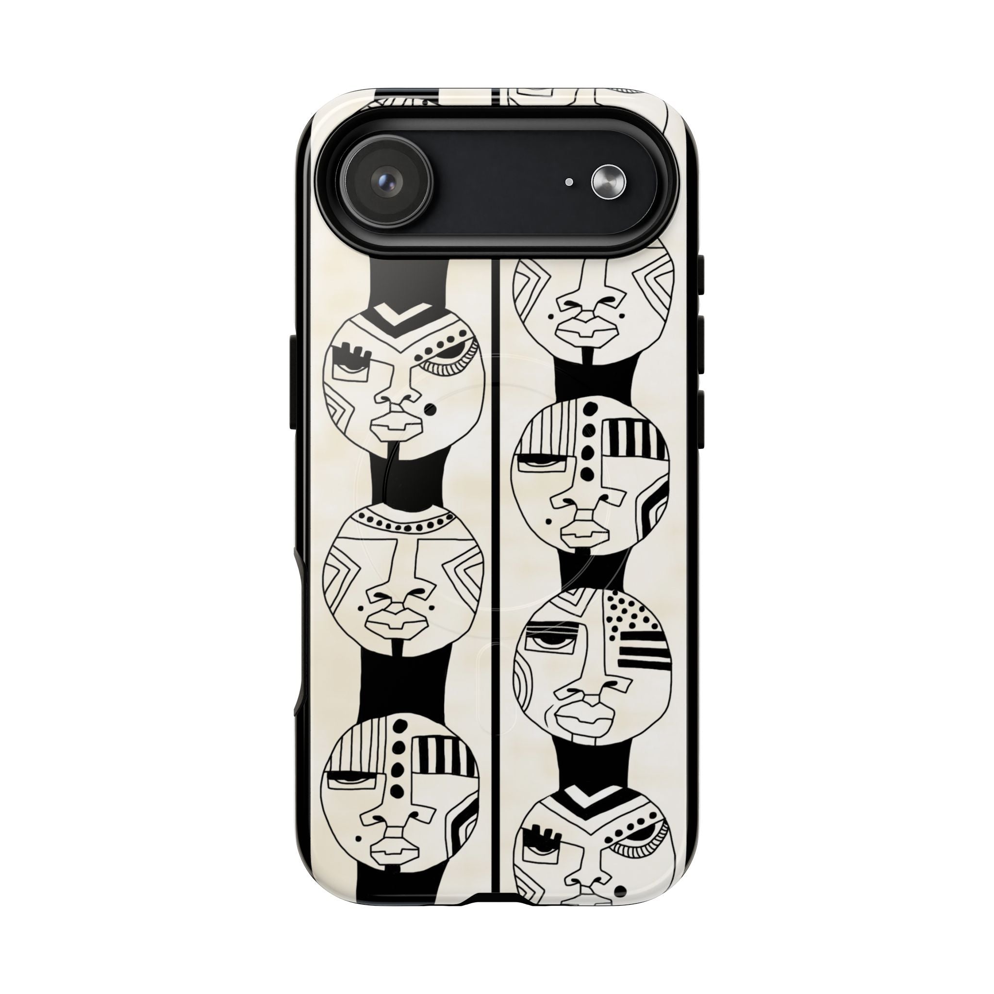 Artistic Tough Magnetic Phone Case with Unique Afrocentric Design