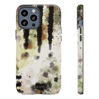 Abstract Camouflage Tough Phone Case — Watercolor Drip Design