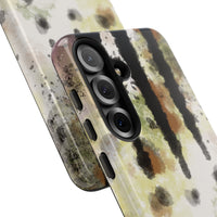 Abstract Camouflage Tough Phone Case — Watercolor Drip Design