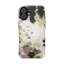 Watercolor Moss Phone Case — Impact‑Resistant Magnetic iPhone Cover