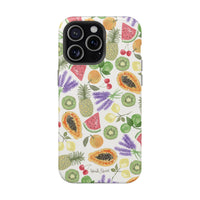 Tropical Fruit Magnetic Impact Phone Case — Watercolor Kiwi, Papaya & Watermelon
