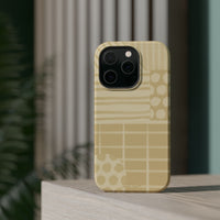Magnetic Impact-Resistant Phone Case — Neutral Geometric Pattern