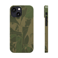 Green Color Block | Slim Phone Case