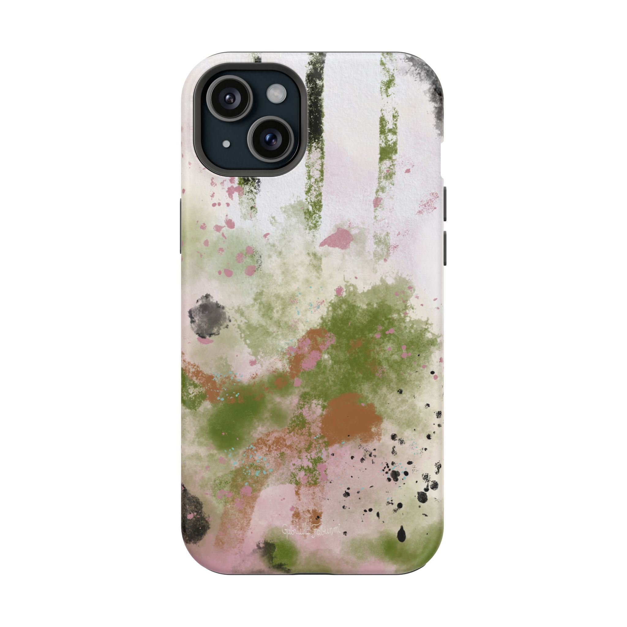 Abstract Floral Impact-Resistant Phone Case