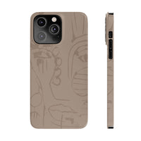 Totem Series | Neutral Brown Slim Phone Case