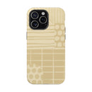 Magnetic Impact-Resistant Phone Case — Neutral Geometric Pattern