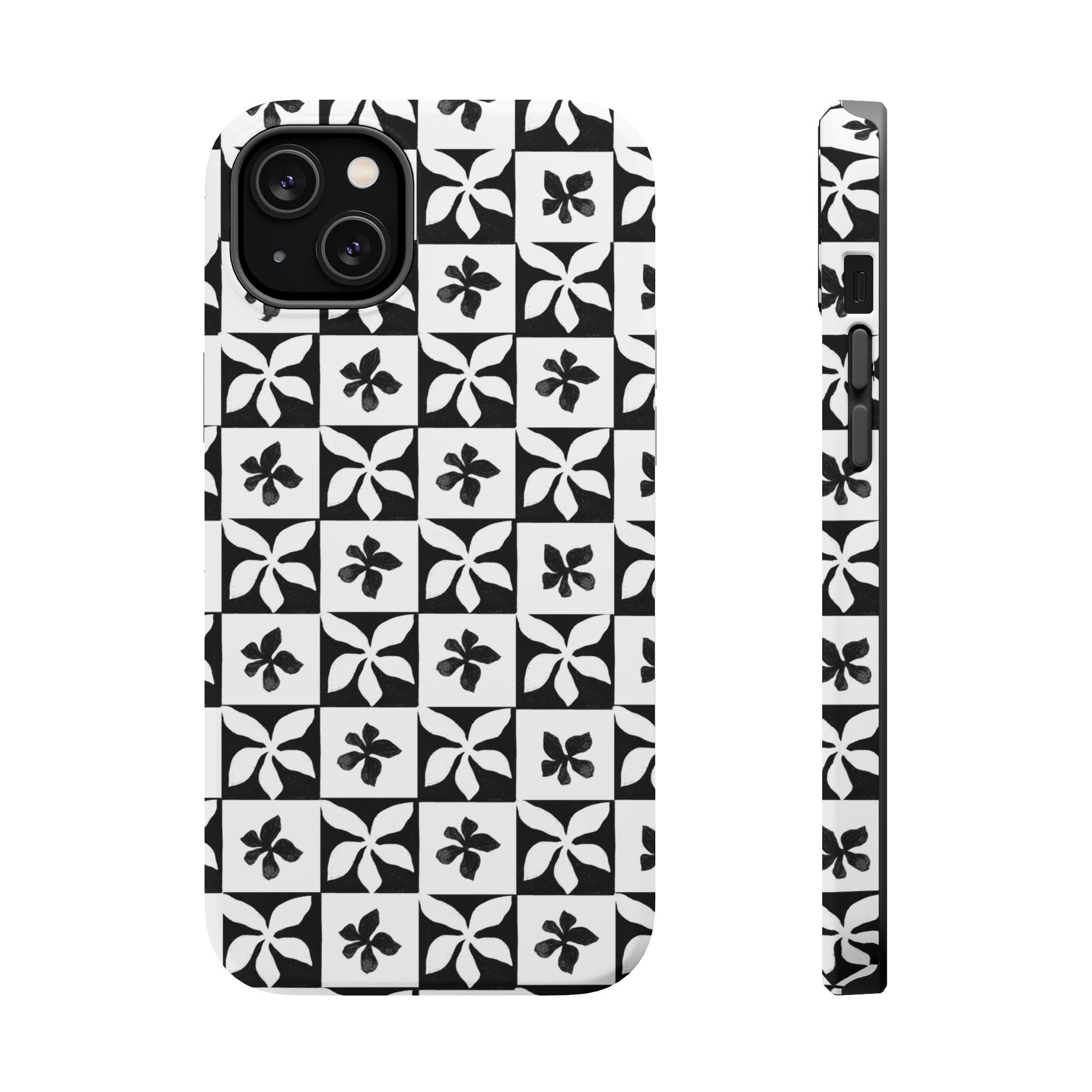 Stylish Impact-Resistant Phone Cases with Floral Design