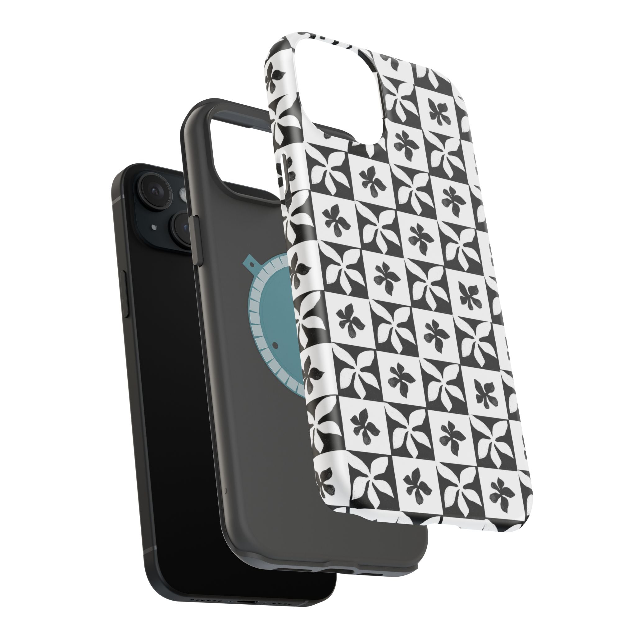 Stylish Impact-Resistant Phone Cases with Floral Design