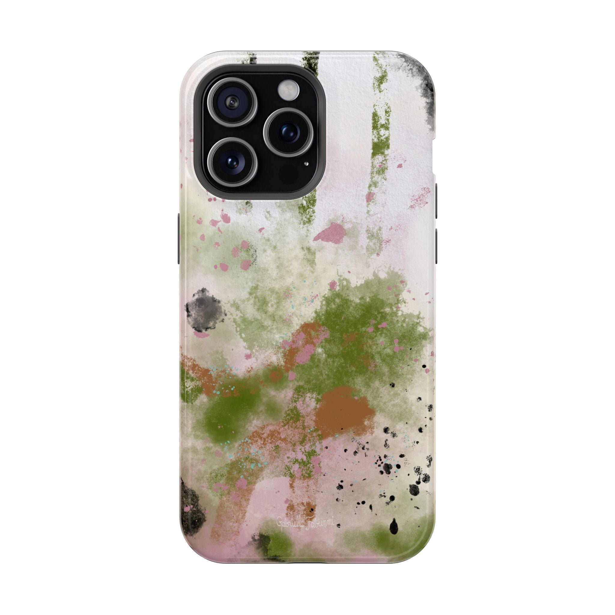 Abstract Floral Impact-Resistant Phone Case