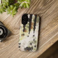 Abstract Camouflage Tough Phone Case — Watercolor Drip Design