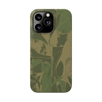 Green Color Block | Slim Phone Case