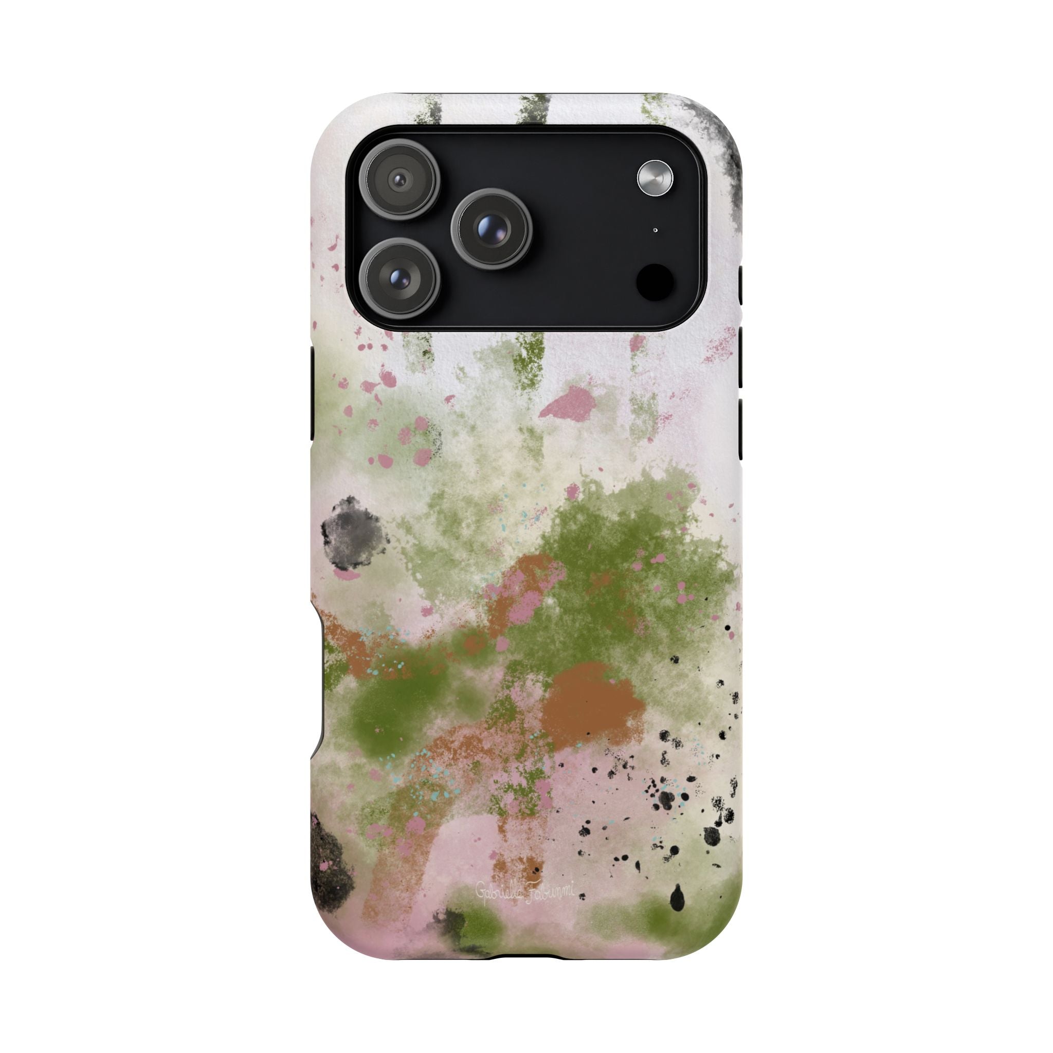 Abstract Floral Impact-Resistant Phone Case