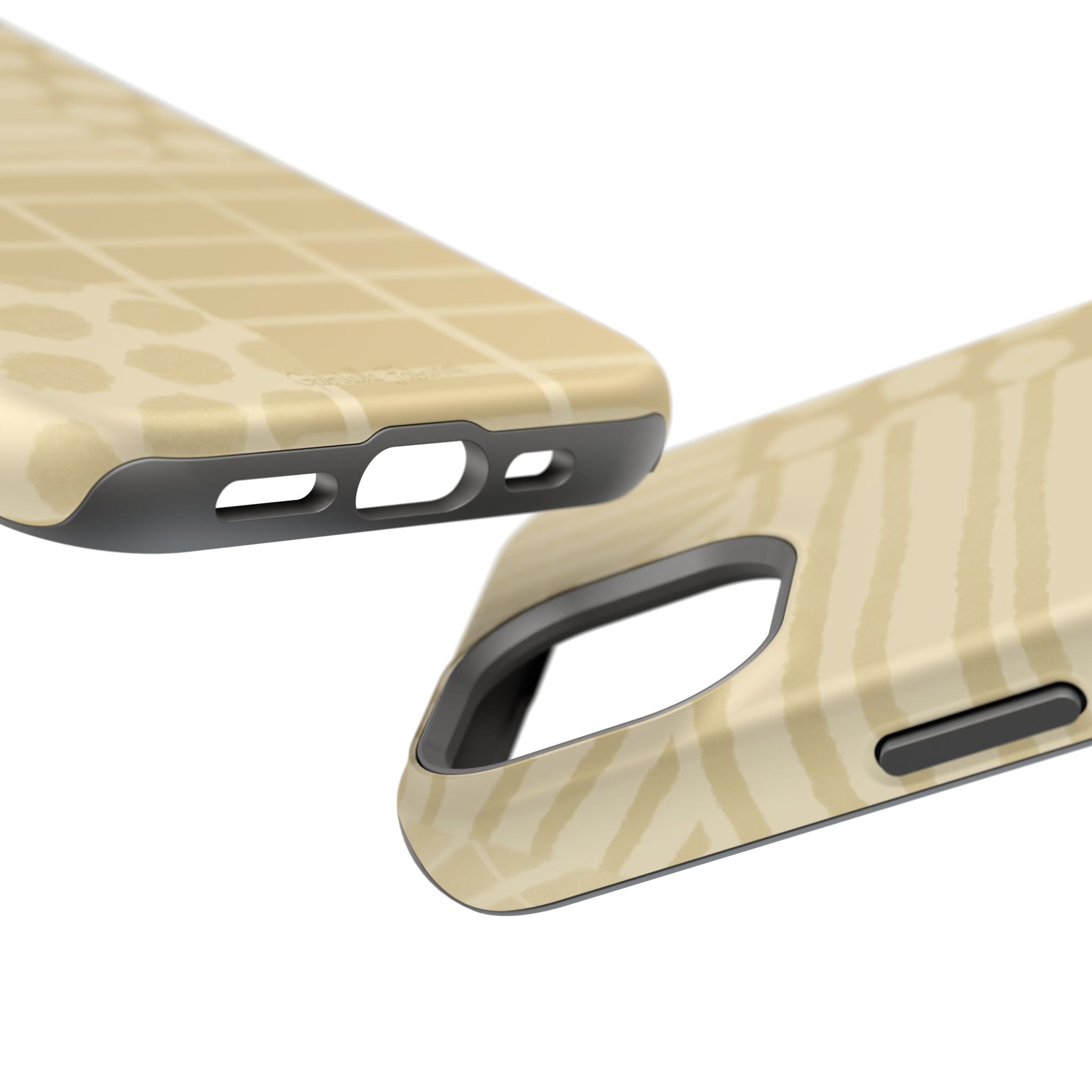 Magnetic Impact-Resistant Phone Case — Neutral Geometric Pattern