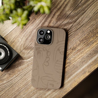 Totem Series | Neutral Brown Slim Phone Case