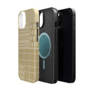 Magnetic Impact-Resistant Phone Case — Neutral Geometric Pattern