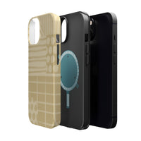 Magnetic Impact-Resistant Phone Case — Neutral Geometric Pattern