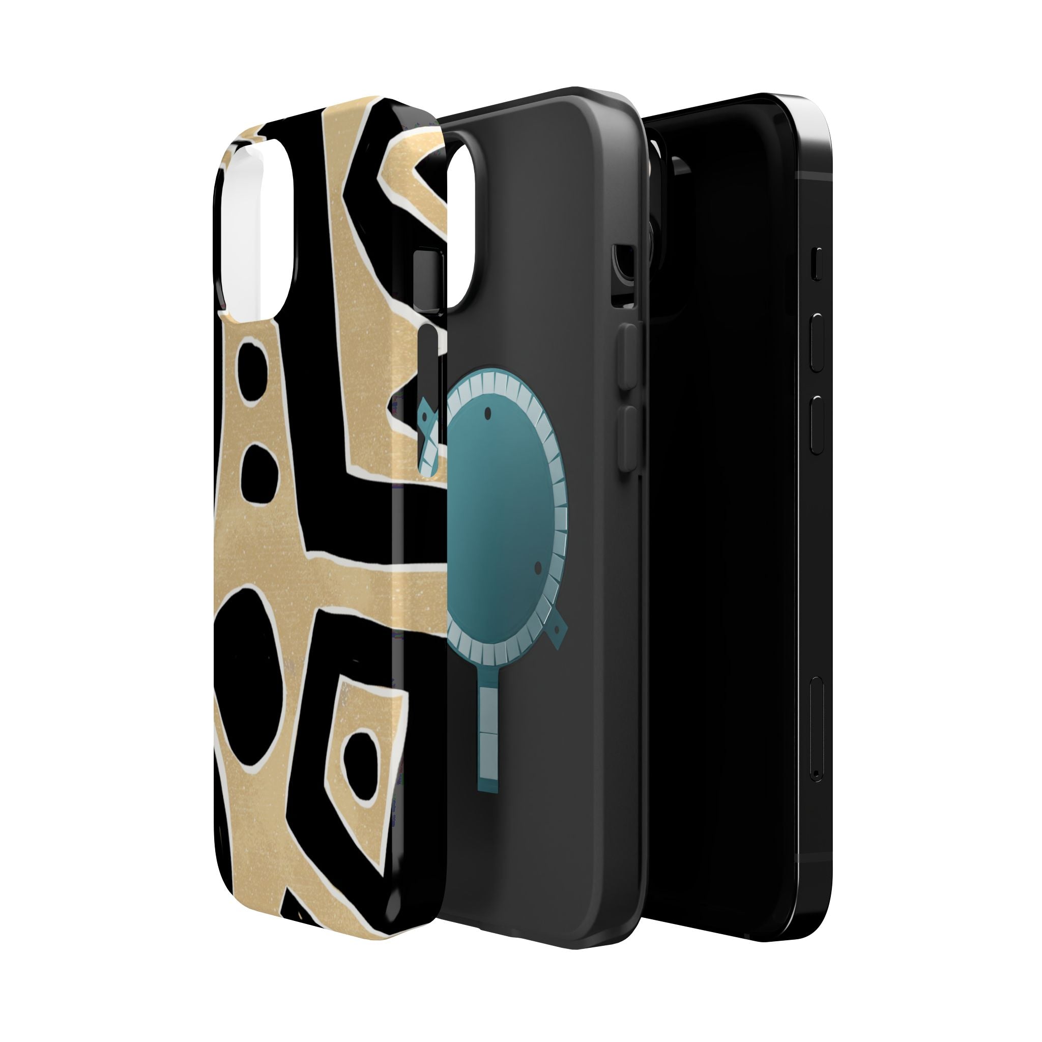 Trendy Magnetic Impact-Resistant Phone Case - Abstract Design