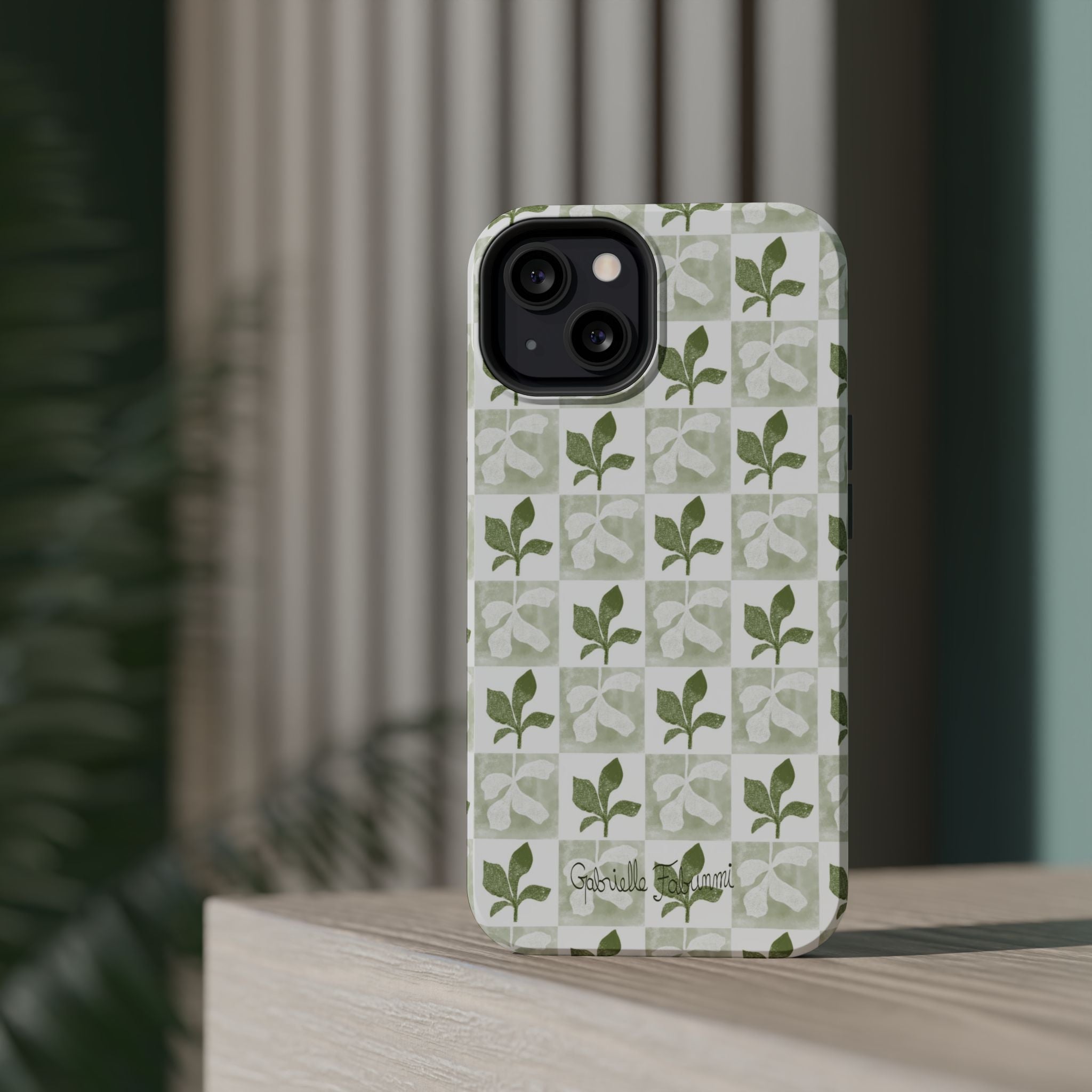 Botanical Impact-Resistant Phone Case - Eco-Friendly Design