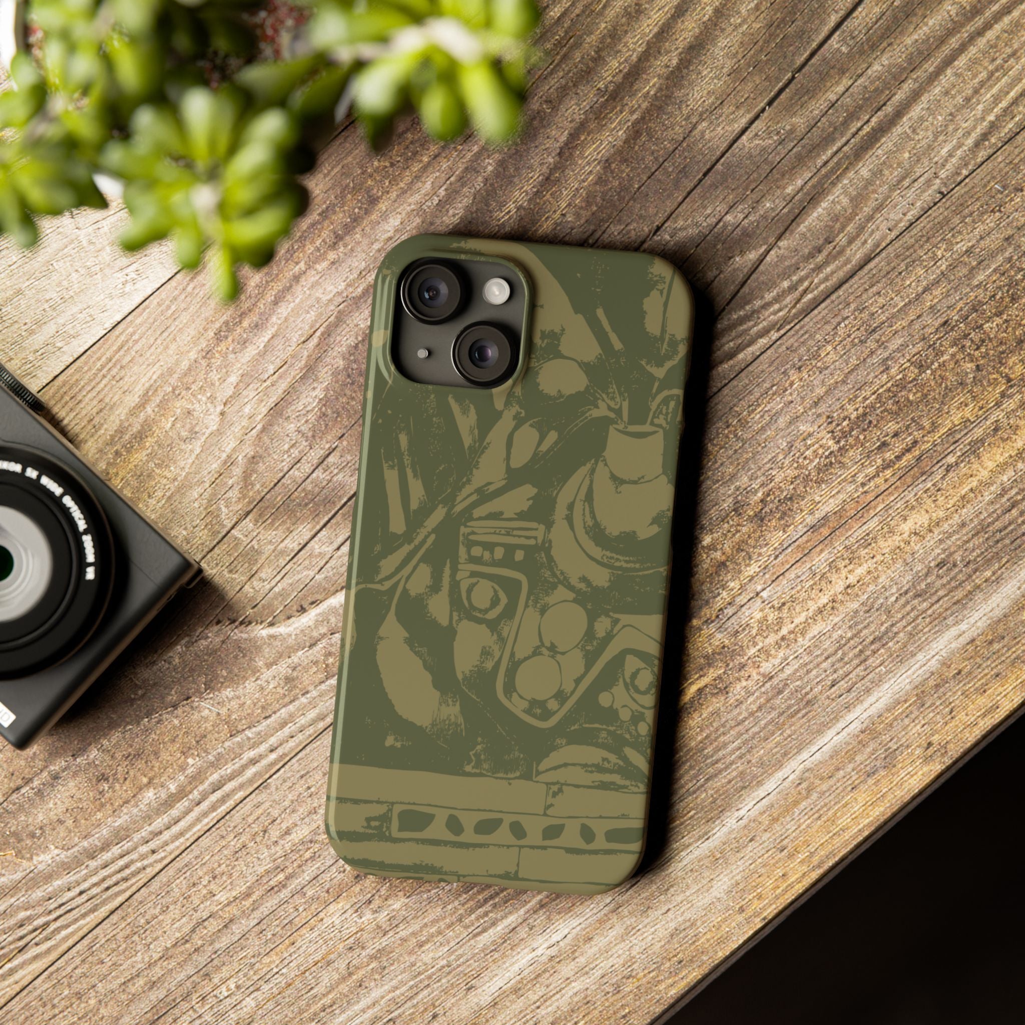 Monstera Pot | Slim Phone Case