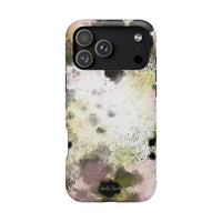 Watercolor Moss Phone Case — Impact‑Resistant Magnetic iPhone Cover