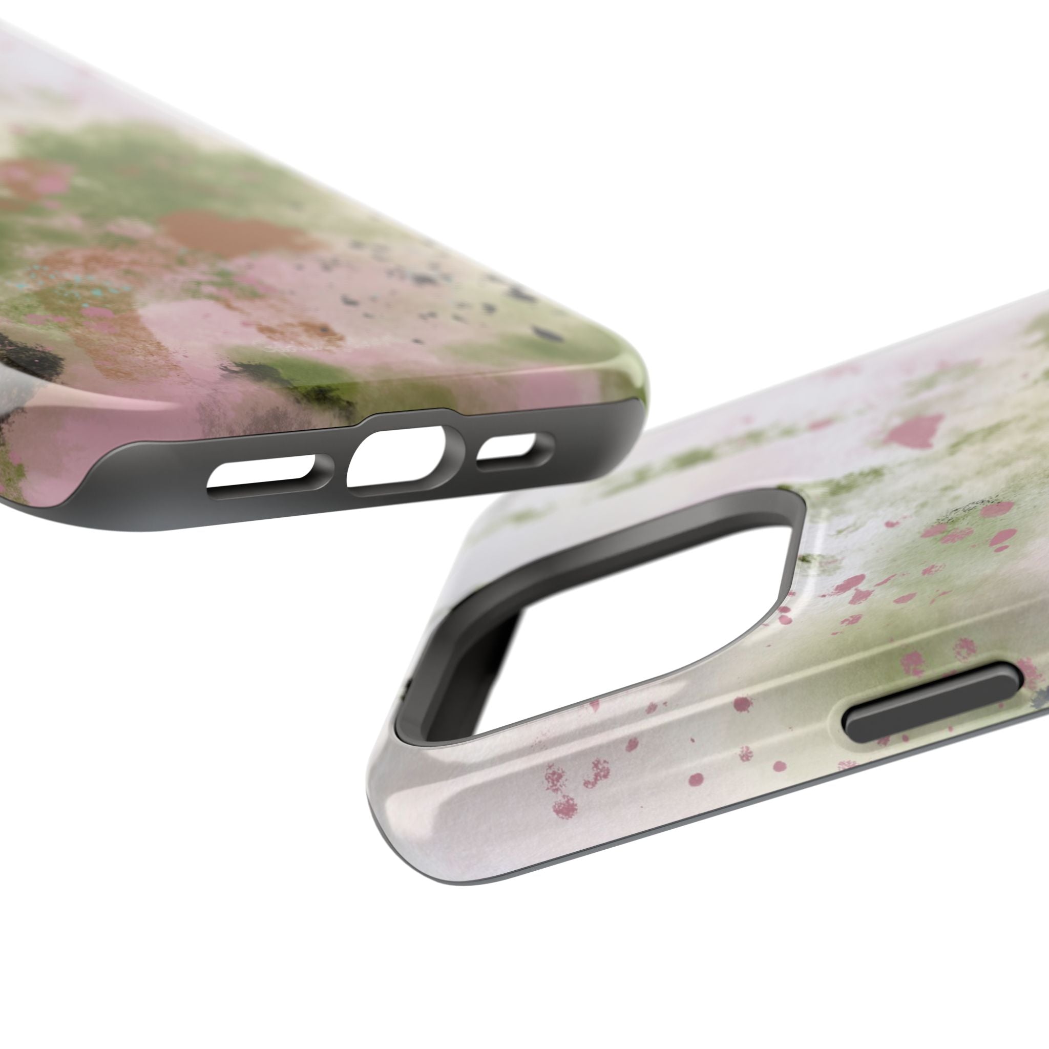 Abstract Floral Impact-Resistant Phone Case