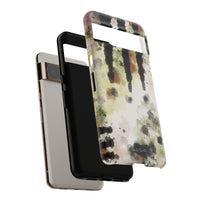 Abstract Camouflage Tough Phone Case — Watercolor Drip Design