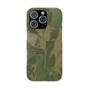 Green Color Block | Slim Phone Case