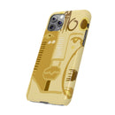 Abstract Face Art Slim Phone Case | Minimalist Neutral Tones