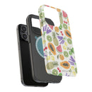 Tropical Fruit Magnetic Impact Phone Case — Watercolor Kiwi, Papaya & Watermelon