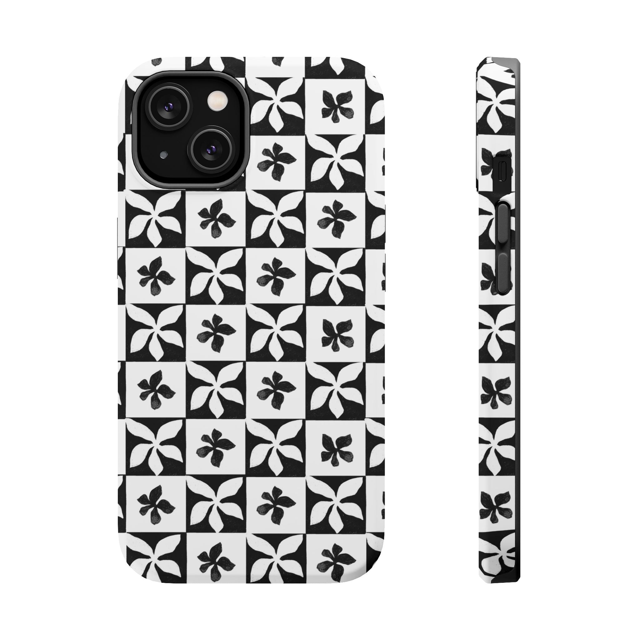 Stylish Impact-Resistant Phone Cases with Floral Design