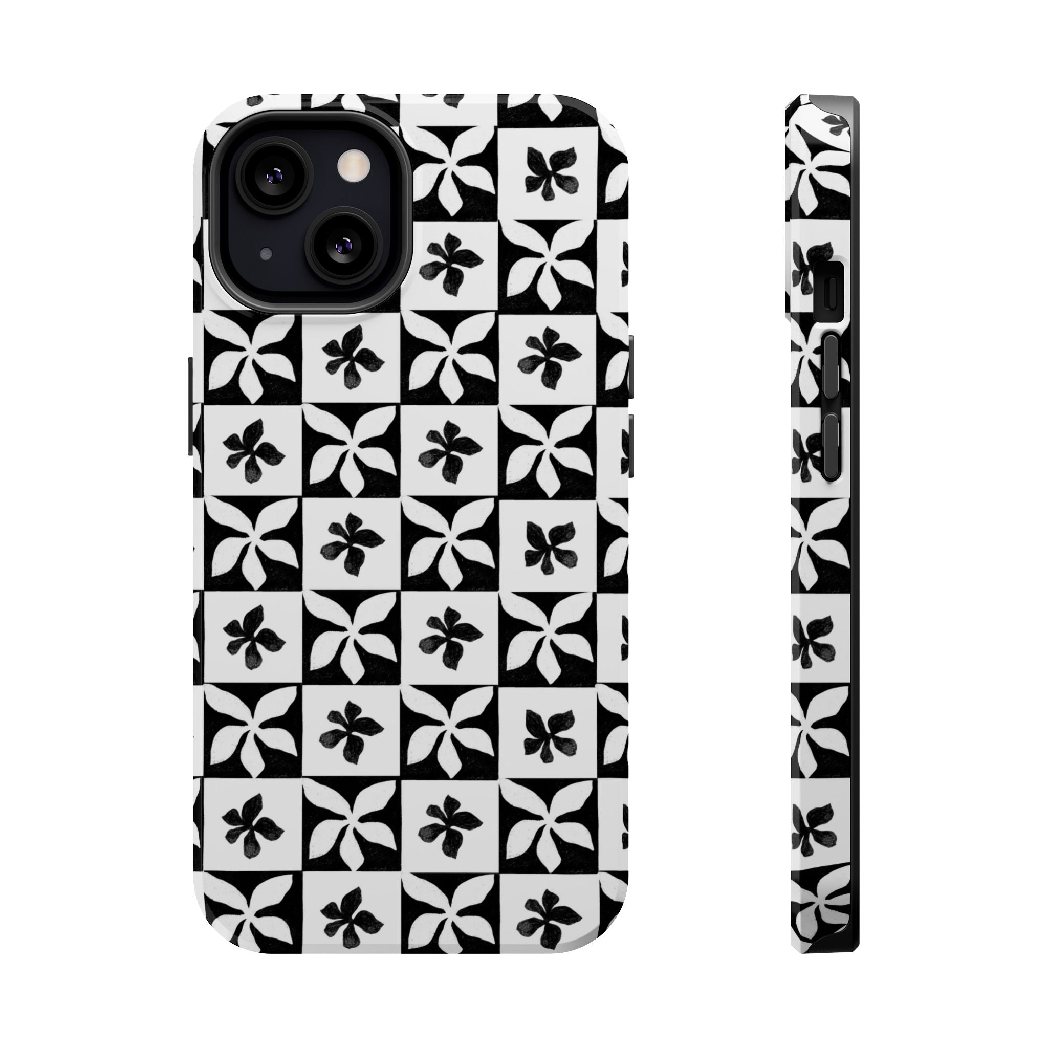 Stylish Impact-Resistant Phone Cases with Floral Design