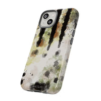 Abstract Camouflage Tough Phone Case — Watercolor Drip Design