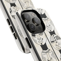 Artistic Tough Magnetic Phone Case with Unique Afrocentric Design