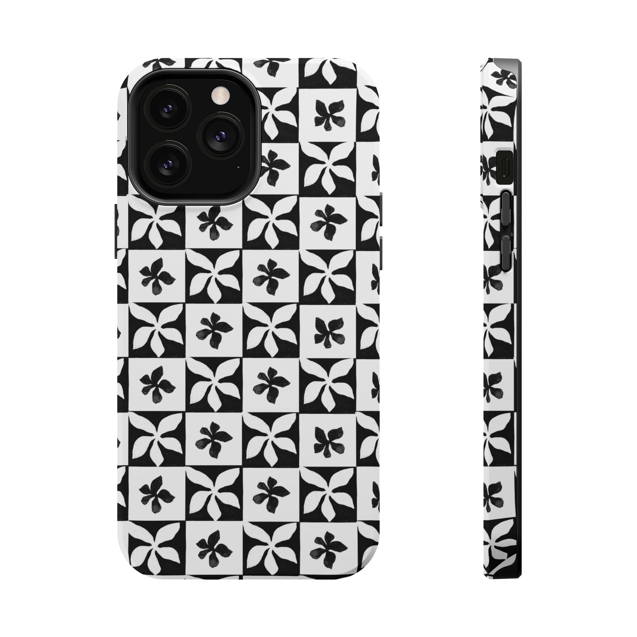 Stylish Impact-Resistant Phone Cases with Floral Design