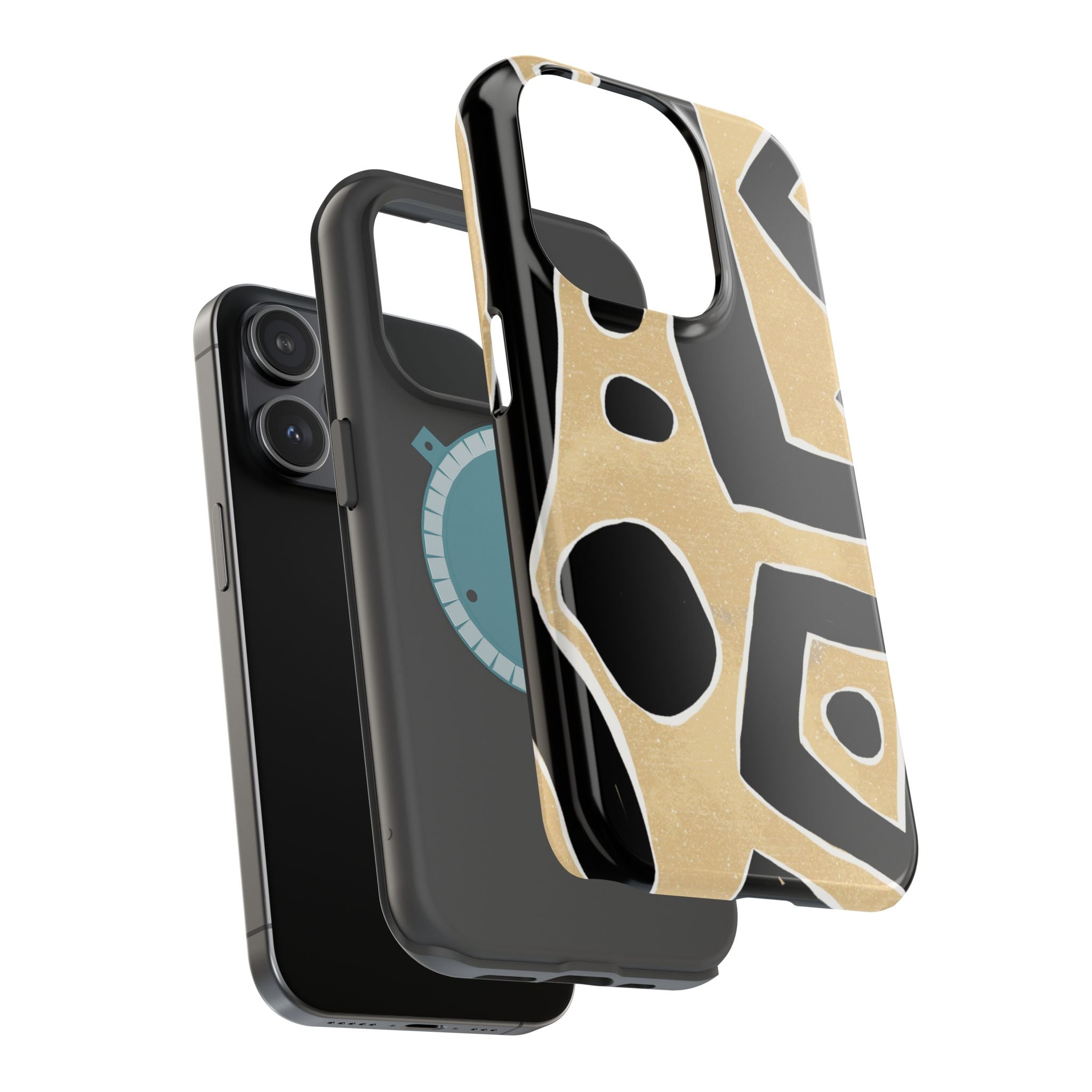 Trendy Magnetic Impact-Resistant Phone Case - Abstract Design