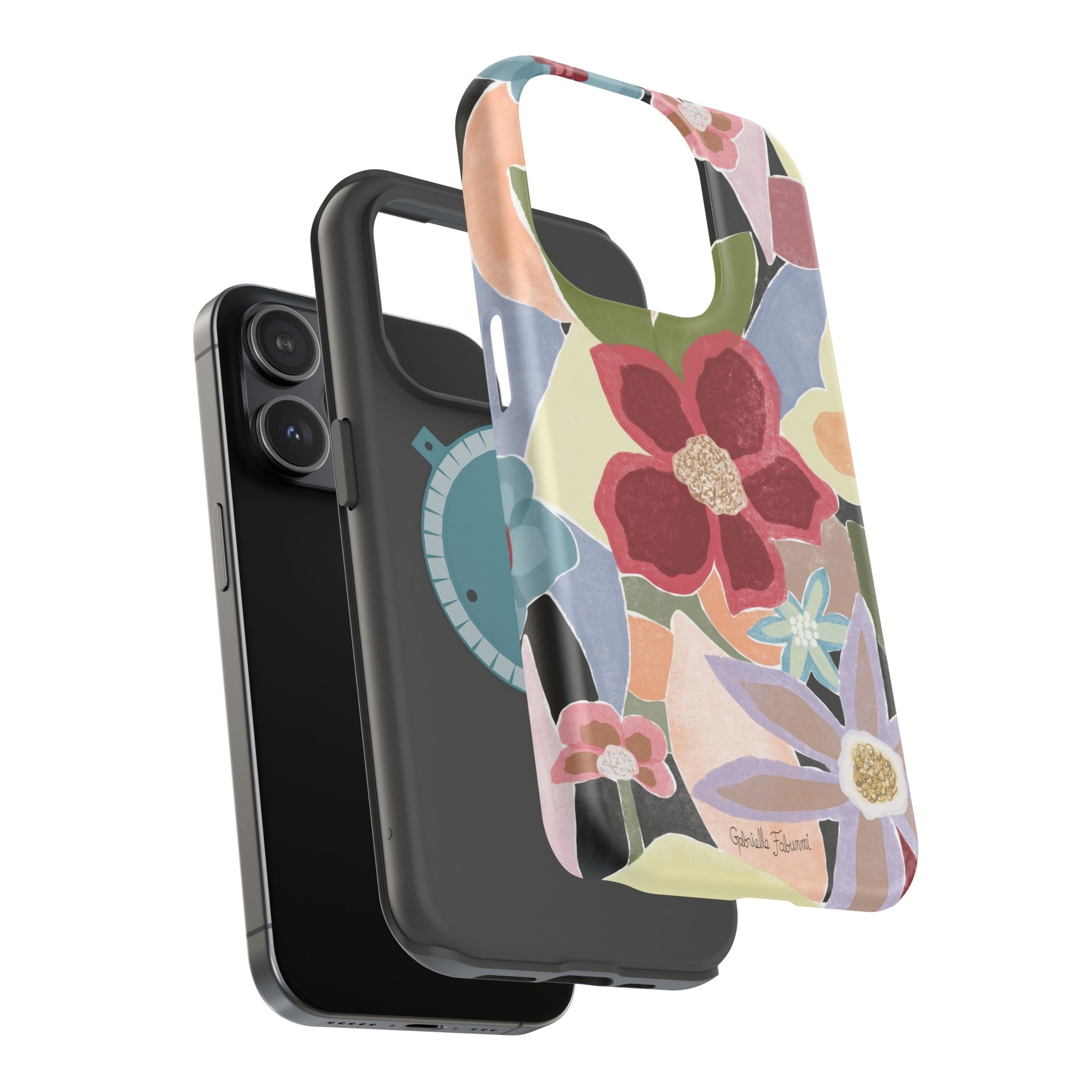 Floral Collage Magnetic Impact-Resistant Phone Case