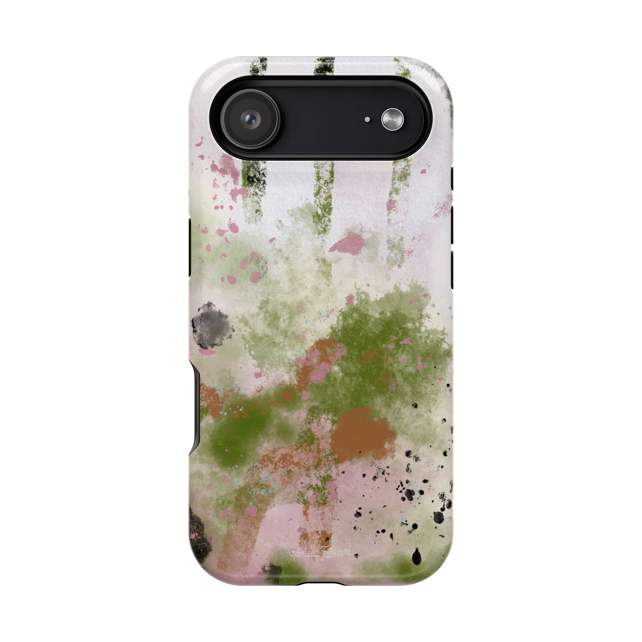 Abstract Floral Impact-Resistant Phone Case