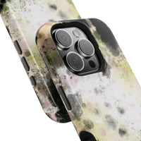 Watercolor Moss Phone Case — Impact‑Resistant Magnetic iPhone Cover