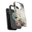Watercolor Moss Phone Case — Impact‑Resistant Magnetic iPhone Cover