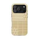 Magnetic Impact-Resistant Phone Case — Neutral Geometric Pattern