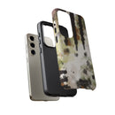 Abstract Camouflage Tough Phone Case — Watercolor Drip Design
