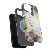 Watercolor Moss Phone Case — Impact‑Resistant Magnetic iPhone Cover