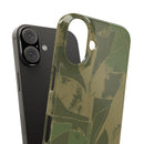 Green Color Block | Slim Phone Case