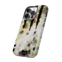 Abstract Camouflage Tough Phone Case — Watercolor Drip Design
