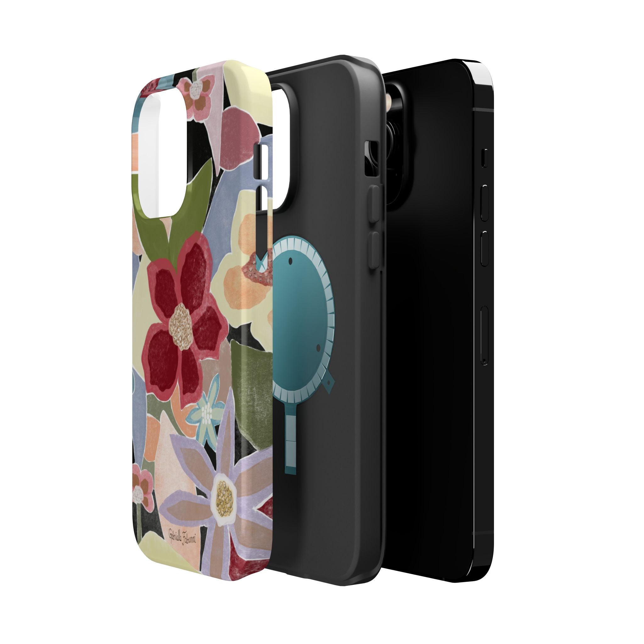 Floral Collage Magnetic Impact-Resistant Phone Case