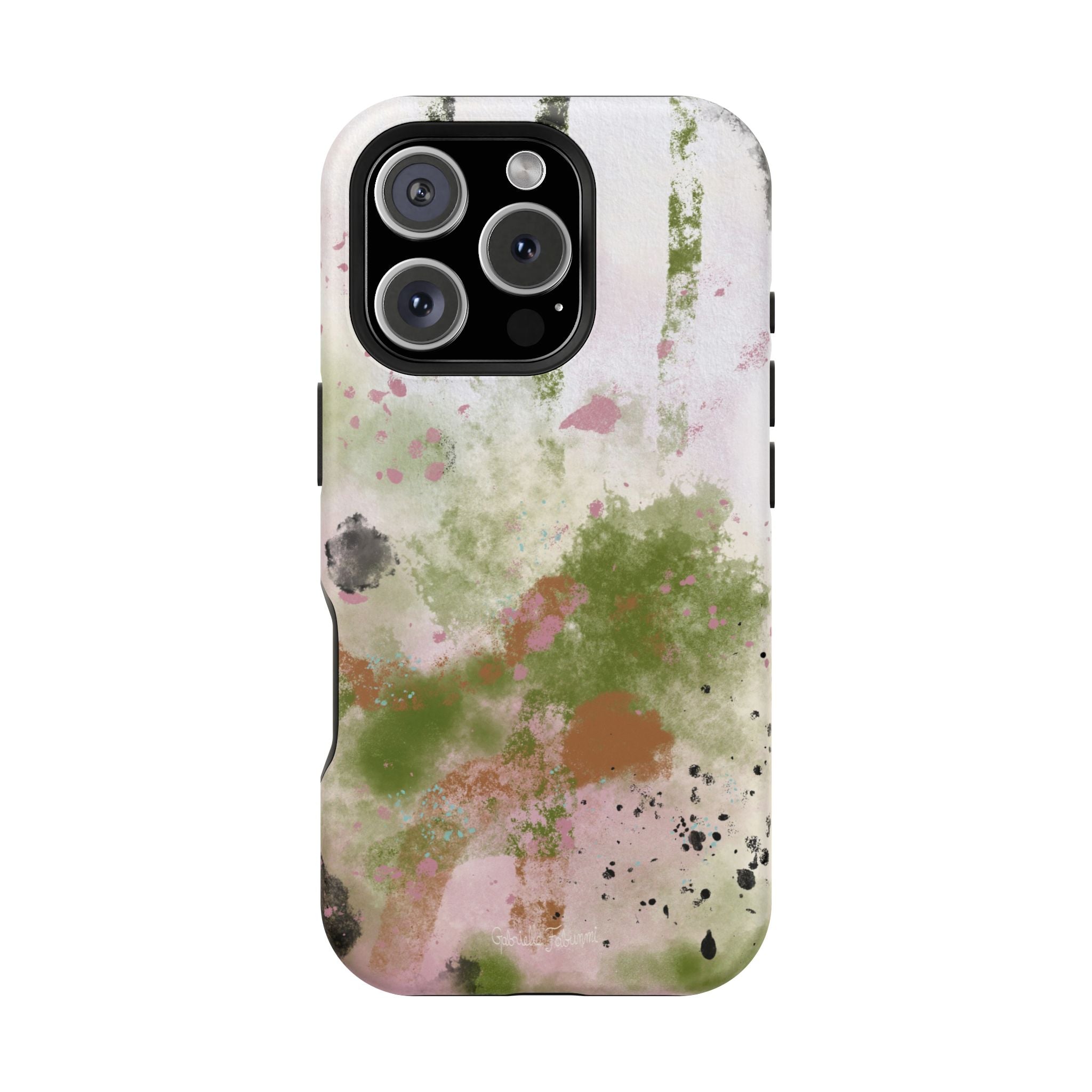 Abstract Floral Impact-Resistant Phone Case