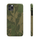 Green Color Block | Slim Phone Case