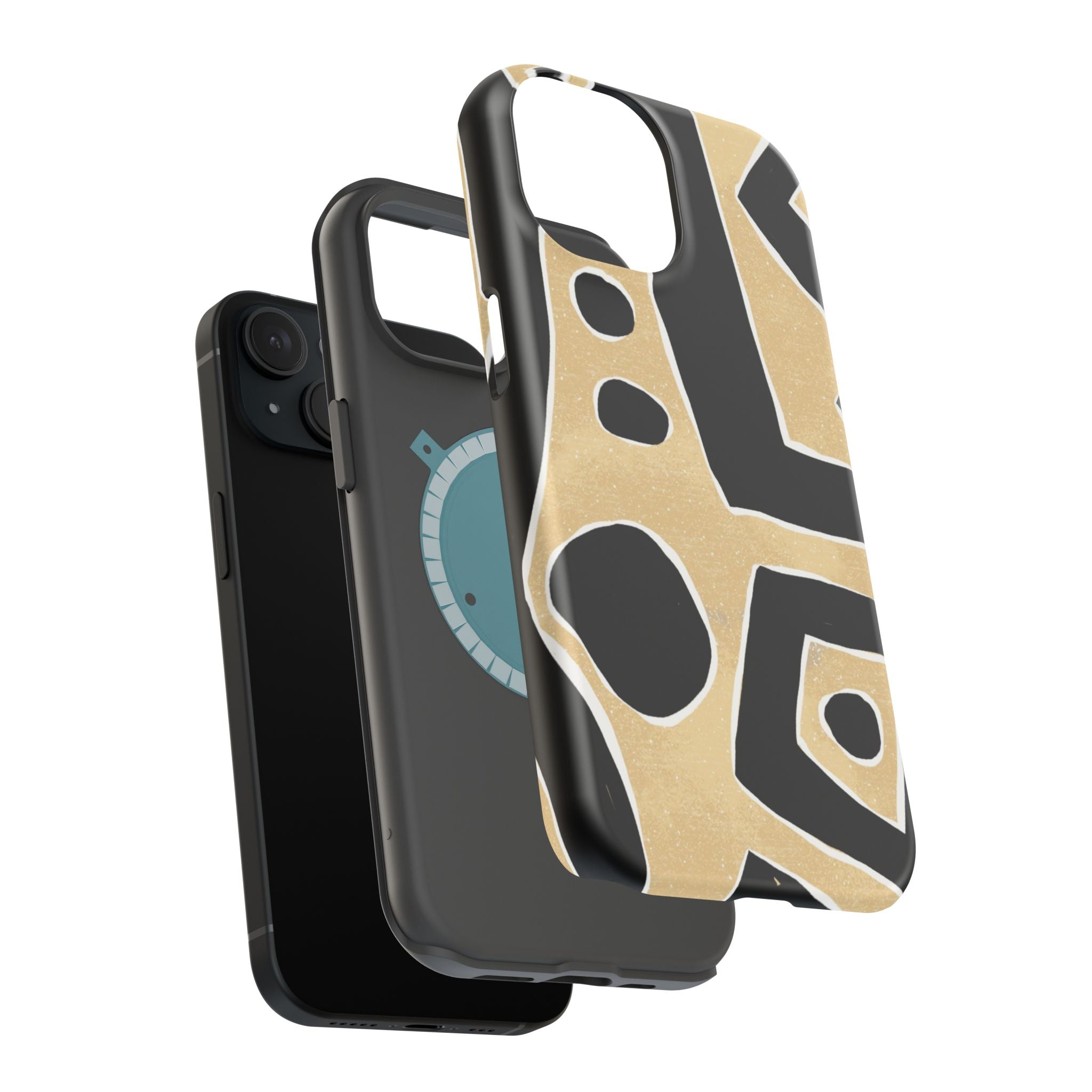 Trendy Magnetic Impact-Resistant Phone Case - Abstract Design