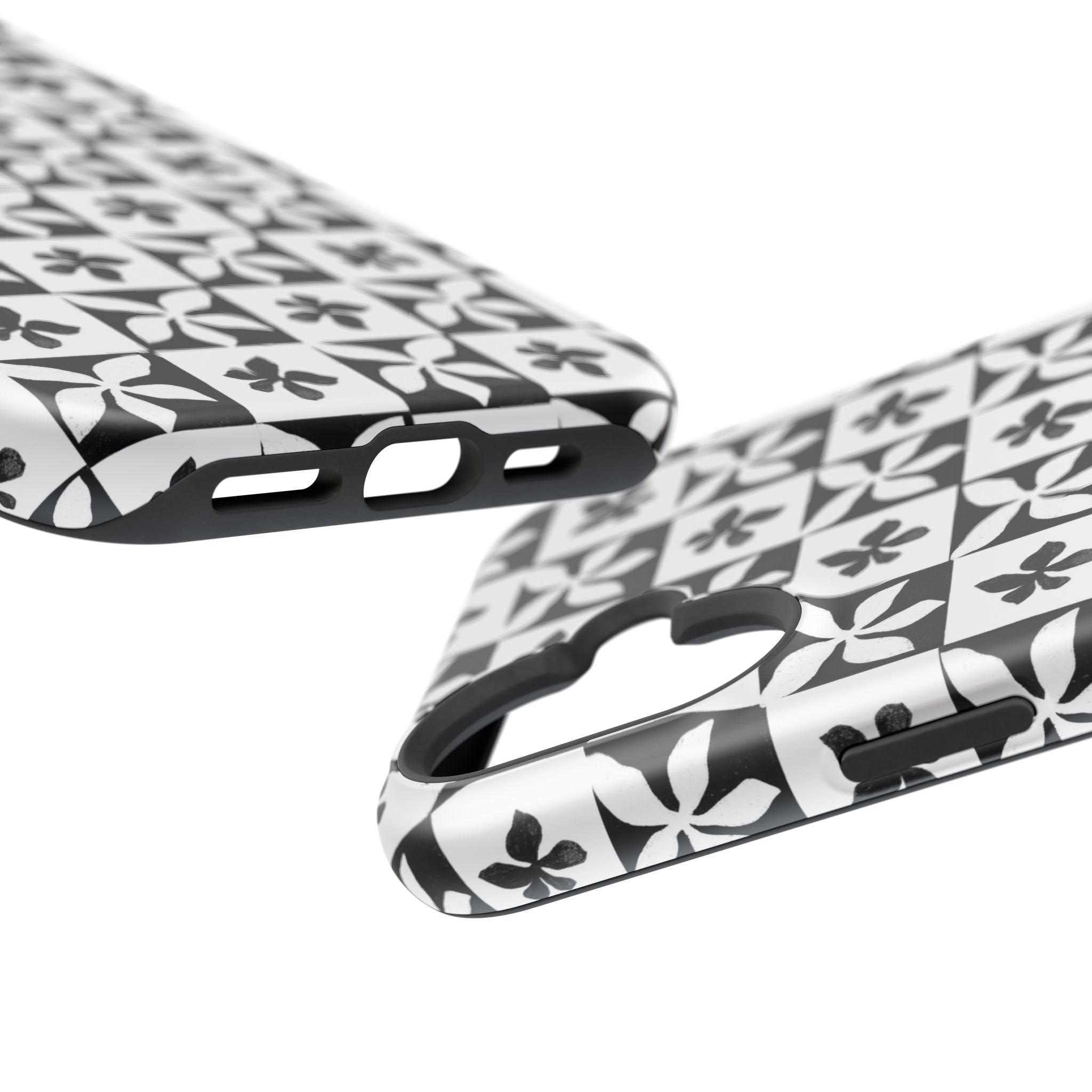 Stylish Impact-Resistant Phone Cases with Floral Design