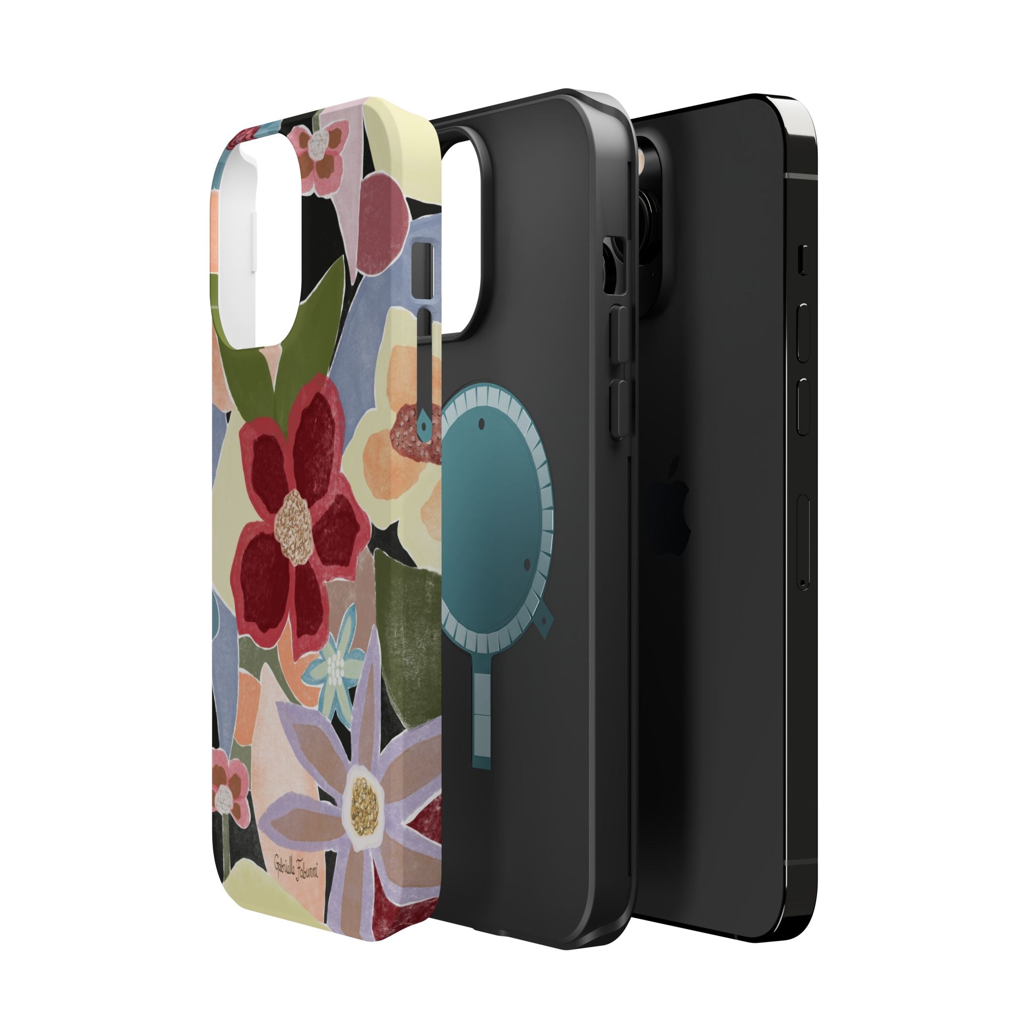 Floral Collage Magnetic Impact-Resistant Phone Case